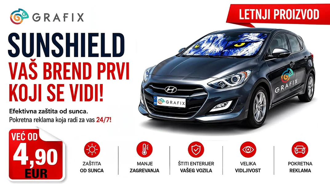 Zaštita automobila od sunca i promocija brenda